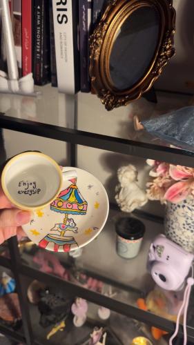 A cup of espresso from Najm hand-drawn