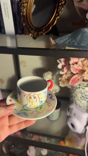 Hand-drawn espresso cup
