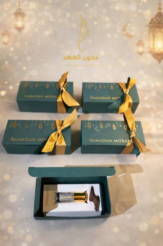 توزيعات رمضان عود تايقر + دهن عود