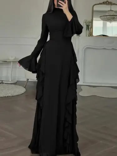 فستان أنيق عالي الخصر