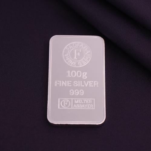 سبيكة فضة 100 جرام عيار 999