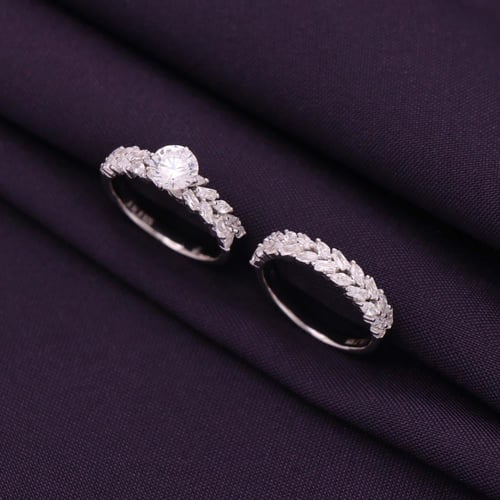 خاتم فضة توينز نسائي عيار 925