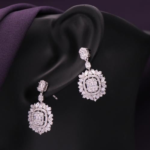 حلق فضة نسائي عيار 925