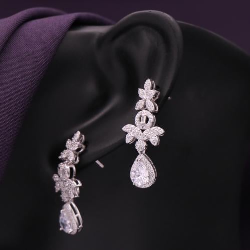 حلق فضة نسائي عيار 925