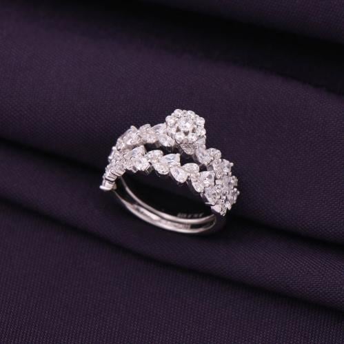 خاتم فضة توينز نسائي عيار 925