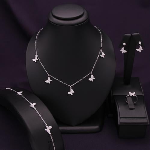 طقم فضة نسائي عيار 925