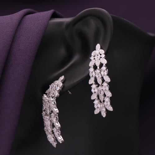 حلق فضة نسائي عيار 925