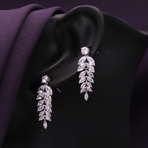 حلق فضة نسائي عيار 925