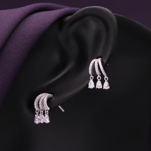 حلق فضة نسائي عيار 925