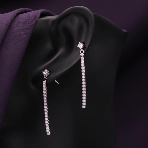 حلق تنس فضة عيار 925