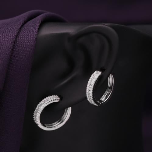 حلق فضة نسائي عيار 925