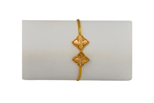 اسوارة ذهب اطفال فان كليف وردتين عيار 18