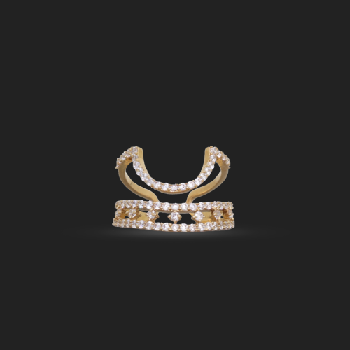 خاتم التاج ذهب عيار 18