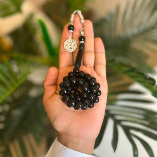 سبحة بكلايت اسود - خراطتين