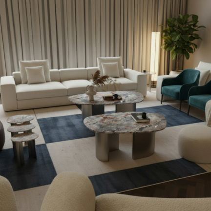 طاولة قهوة جوليا120x80