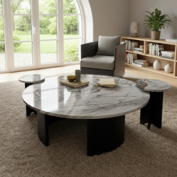 طاولة قهوة ارش D120x40H