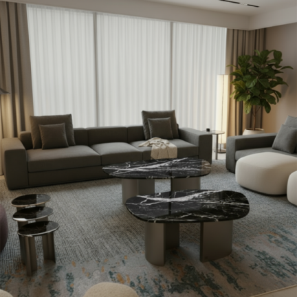 طاولة قهوة ستون 70x140