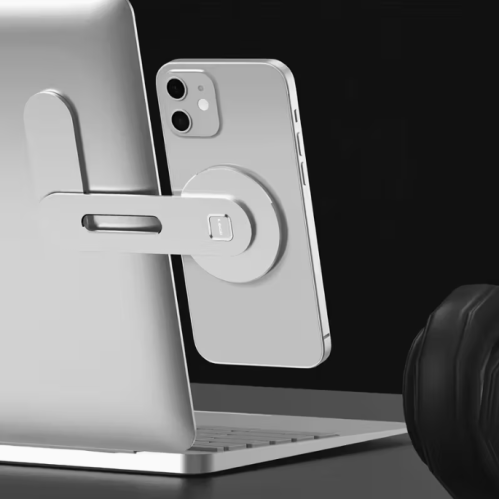 Magnetic phone holder (aluminum) silver