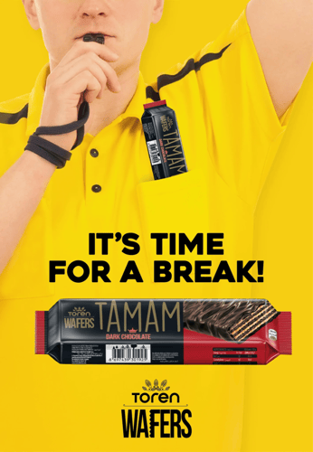 تمام - ويفر مغطّى بالشوكولاتة الداكنة مع كريم الكا...