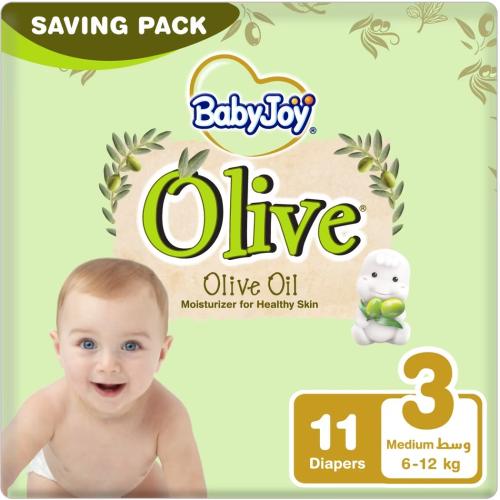 BabyJoy Olive Size (3) 11 DIAPERS