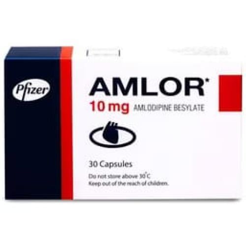 Amlor 10mg 30 Capsules