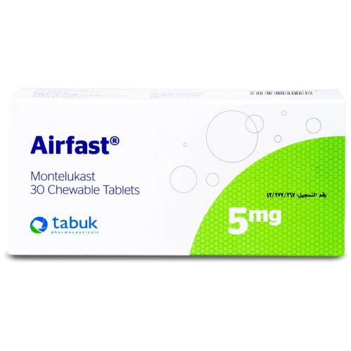 Airfast 5 mg Montelukast Chewable Tablets 30 Count