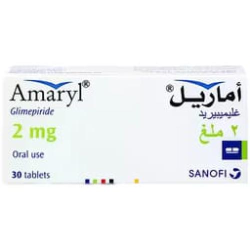 Amaryl 2 mg 30 tablets