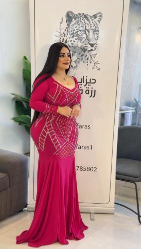 فستان فوشي كرستال
