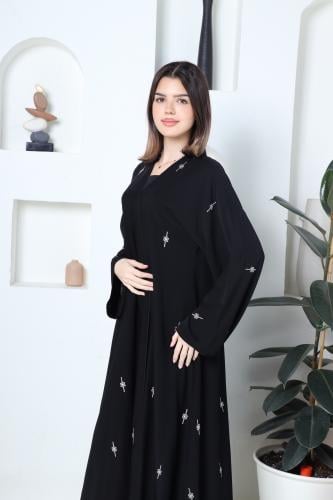 عباية قماش حرير مطرز