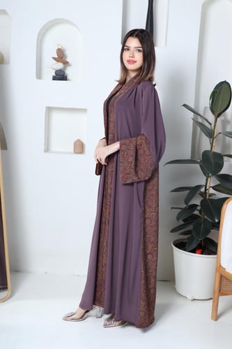 عباية قماش ملون صيفي حرير