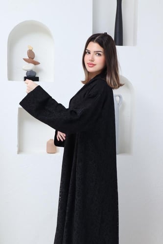 عباية دانتيل مبطن كامل