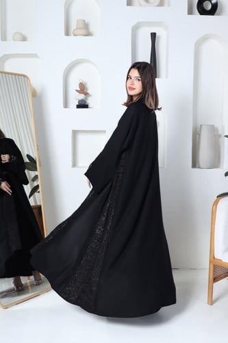 عباية كربب حرير صيفي