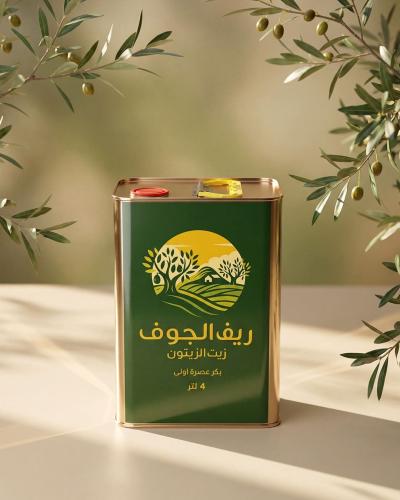 عبوة 4 لتر زيت زيتون الموسم الجديد