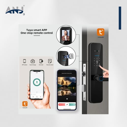 قفل ذكي ANJ لباب داخلي TUYA (متوسط)