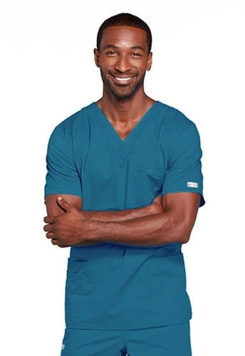 Cherokee Workwear Unisex V-Neck Solid Scrub Top