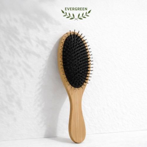 فرشاة الشعر من البامبو الطبيعي