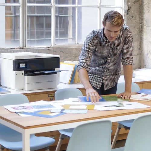 HP طابعة اوفيس جيت برو واسعة التنسيق 7740-G5J38A ل...