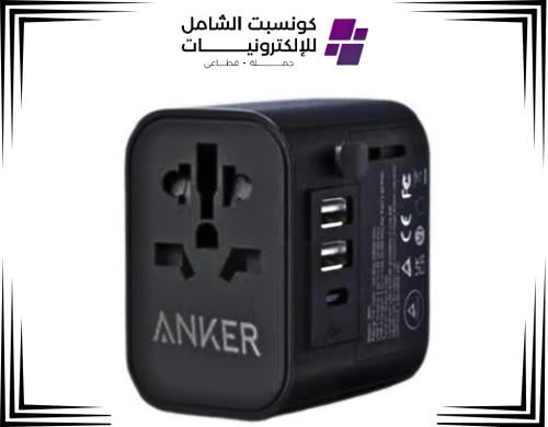 انكر - فيش السفر بقوة 30 واط بمنفذ تايب سي و منفذي...