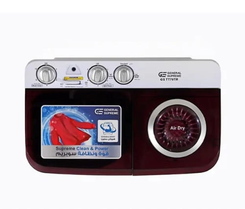 GSTT70TR جنرال سوبريم , غسالة نصف أوتوماتيك حوضين...