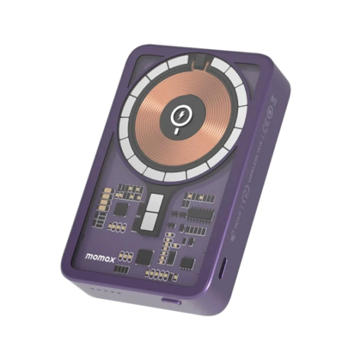 موماكس - باور بانك مغناطيسي للشحن اللاسلكي مع بطار...