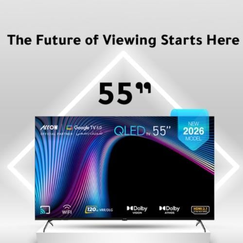 شاشه أركيو كيو ليد 55 بوصة - 120 هرتز - وضوح فائق...