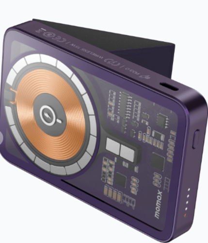 موماكس - باور بانك مغناطيسي للشحن اللاسلكي مع بطار...