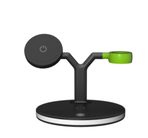 قوي - دوك-Y قاعدة شاحن لاسلكي 3 في 1 استخدم شاحن ب...