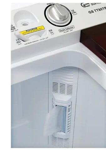 GSTT80TR جنرال سوبريم , غسالة نصف أوتوماتيك حوضين...