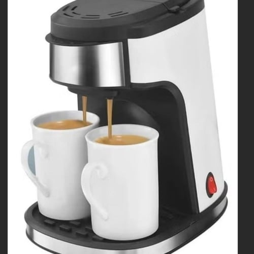 ماكينة تحضير قهوة إسبريسو بالتنقيط مع كوبين، بقوة...