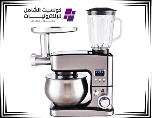 عجانة كهربائية ومحضر طعام وفرامة لحم 3 في 1 بسعة 5...