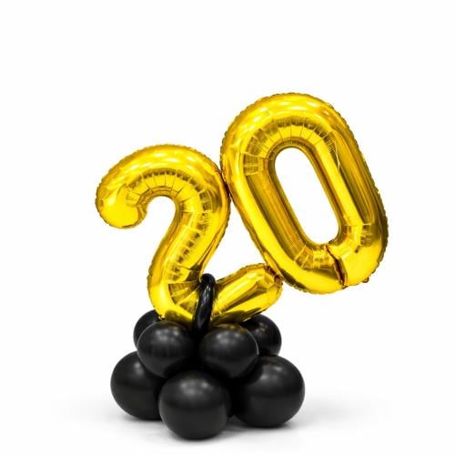 استاند بالونات عليه رقم 20