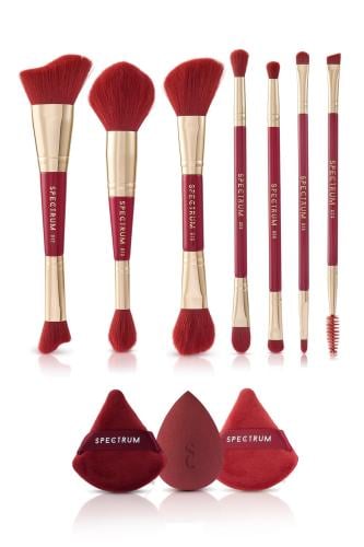 فرش مكياج Very Cherry 10-Piece Dual Ended Makeup B...
