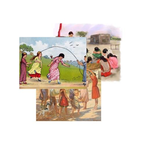 ثيم ألعاب شعبية قديمة  جاهز للطباعة