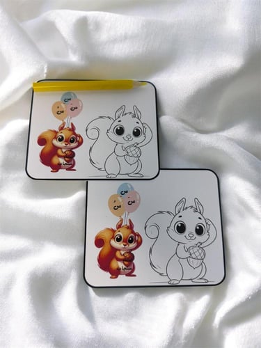 ثيم تلوين جاهز للطباعة حرف س كلمة سنجاب